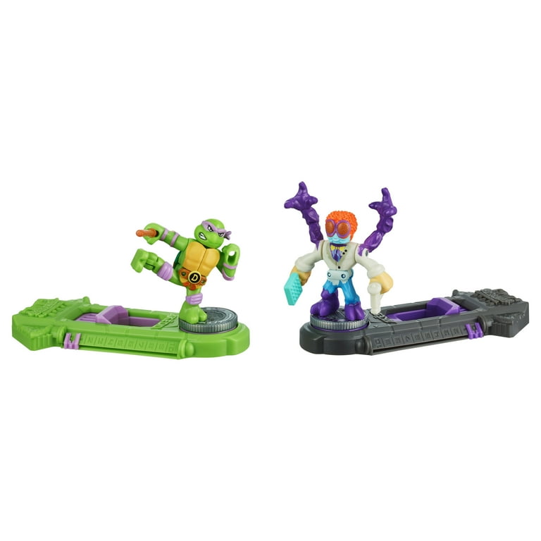 Akedo - tortues ninja donatello vs baxter stockman, figurines