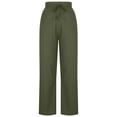 thumbnail image 4 of High Waist Dress Pants for Women Straight Leg Flare Slack Pant Stretchy Business Casual Work Office Trousers, 4 of 8
