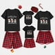 thumbnail image 3 of Pijamas familiares a juego de Navidad, diseño exclusivo de Chillin con My 3 Snowmies, conjunto de pijamas negros, 3 of 3