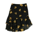 thumbnail image 2 of Bar Iii Womens Asymmetrical Tiered Skirt, 2 of 2