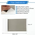 thumbnail image 4 of Unique Bargains Self Adhesive Leather Repair Patch Leather Repair Tape for Automotive Car Seat Sofa Couches Chair Interior Trim Dark Gray 4" x 63", 4 of 7
