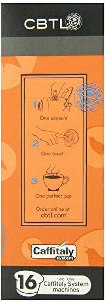 The Coffee Bean & Tea Leaf Premium Espresso Dark Roast Single Serve Coffee for CBTL Single Serve Systems, 16 count