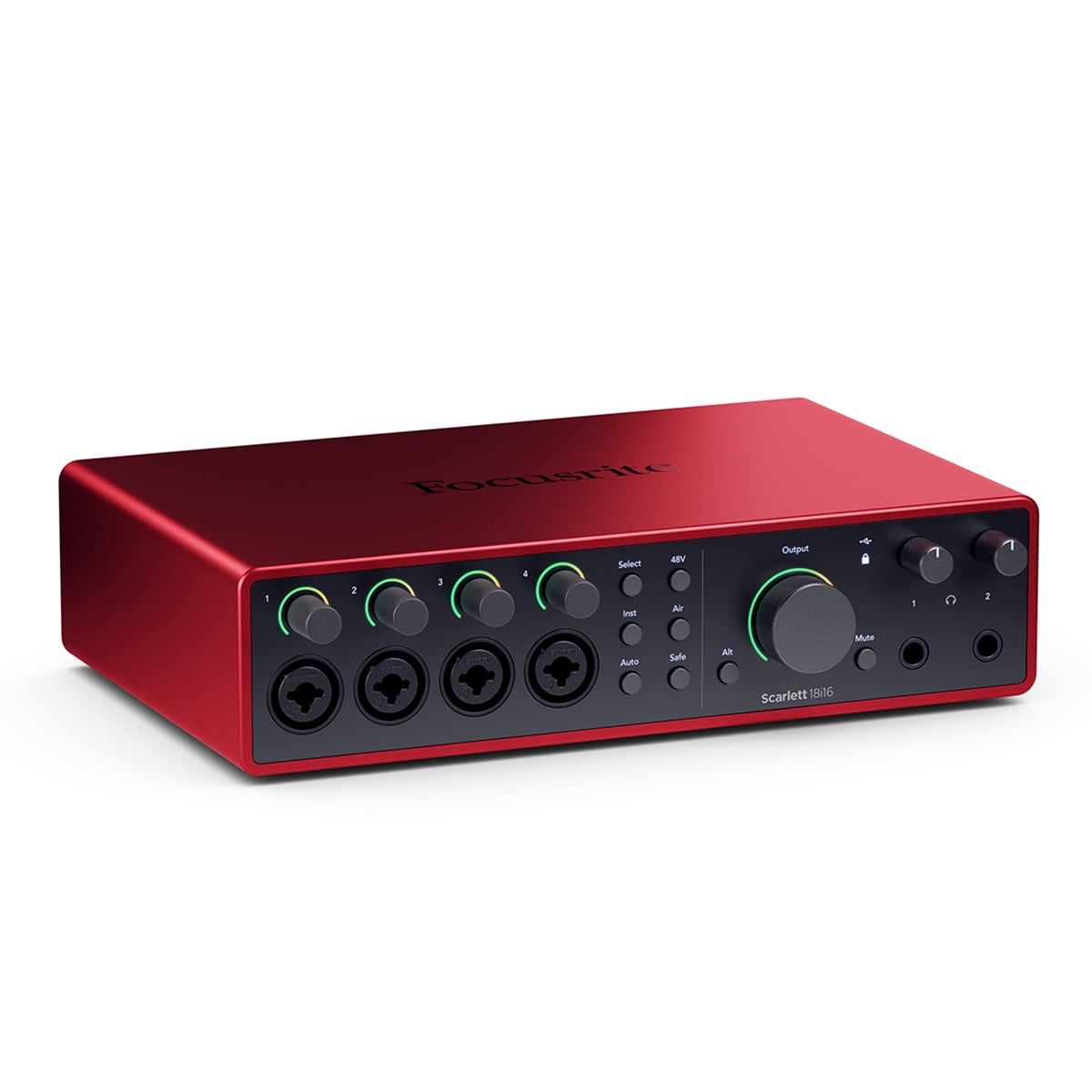 Focusrite Scarlett 18i16 4th Gen USB Audio Interface with Software Suite, Bundle with TAPH100 Monitor Headphones, Pop Filter, 2x 15' XLR Male to Female Cable