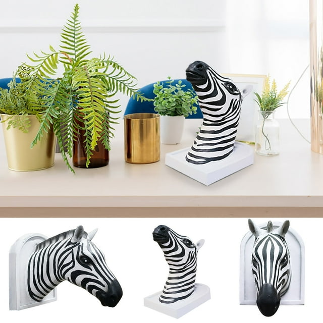 TIMIFIS Zebra Zebra Three-Dimensional Picture Frame Wall Pendant Simulation Handicraft Living Room Decoration Home Decor