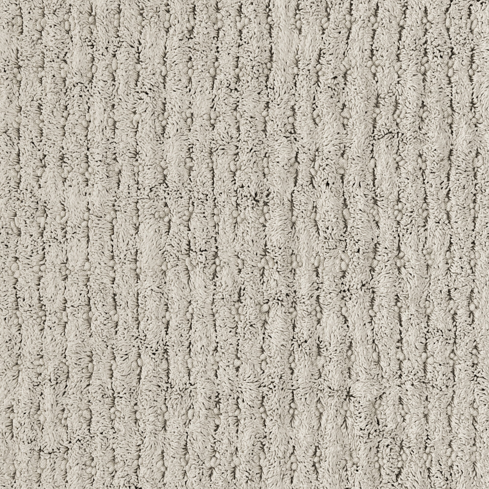 Beautiful Porcini Taupe Cotton 20x34" Bath Rug