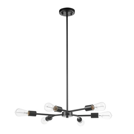 

Globe Electric Tetra 6-Light Matte Black Chandelier 91004449
