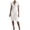 White, variant on Slimming Ruched Wrap Front Midi Dress with Short Sleeves - Stretch Faux-Wrap Cocktail Dress Featuring Cinched Waist for Office Party and Everyday Wear