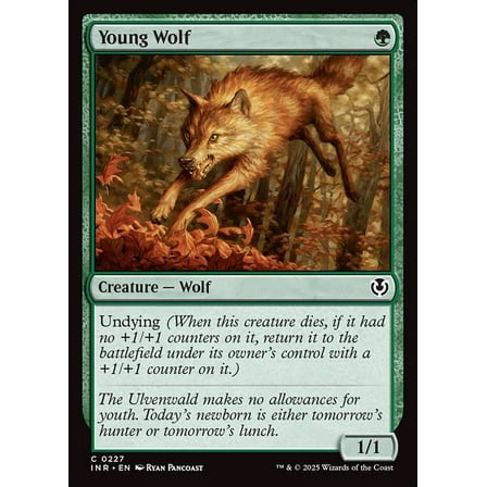 MtG Innistrad Remastered Common Young Wolf (FOIL) #227