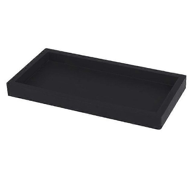 Countertop and Vanity Tray 8X4Inch Silicone Soap Dispenser Tray, Sink Tray for Soap Bottles, Key Trinket Ring Tray