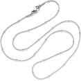 thumbnail image 4 of 1Pcs Round Snake Chain Necklace Real 18K Gold Plated Dainty Minimalist Simple Necklace with Rondelle Beads Lobster Claw Clasp for Fashion Jewelry Wedding Birthday Gift, 4 of 4