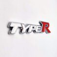 thumbnail image 4 of HUGFEGWE Chrome Metal Type-R Logo Car Emblem Premium 3D Racing Sport Badge Turbo Sticker Power Decal (White&Red) AZ824-27498, 4 of 9