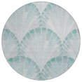 thumbnail image 2 of Addison Rugs Chantille Indoor/Outdoor Transitional Coastal Teal Machine Washable Round Rug, 8' x 8', 2 of 8