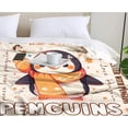 thumbnail image 3 of Penguin Blanket, Penguin Gifts for Baby Penguin Lovers, Just A Girl Who Loves Penguins Plush Quilt, Lightweight Soft Flannel Animals Throw for Bed Sofa Couch Travel Room Decor 30"X40" for Infant/Pet, 3 of 6