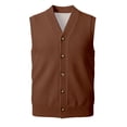 thumbnail image 3 of Gilet en Tricot Classique avec Boutons devant pour Usage Quotidien Décontracté et Professionnel - Gilet en Tricot Sans Manches Élégant pour Garde-Robe Homme, 3 of 7