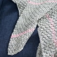 thumbnail image 3 of SAFAVIEH Cassian 50" x 60" Stripes Throw, Grey/Pink, 3 of 3