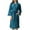 Blue, variant on Wyongtao Women's Satin Kimono Robes Bride Bridesmaid Short Getting Ready Wedding Dressing Gown,White XL