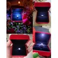 thumbnail image 3 of (rouge)bote Bague En Velours Avec Lumire Led Ring Box Pour Mariageproposition, Fianailles, 3 of 5