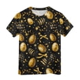 thumbnail image 5 of Staki Girls Easter Shirt Toddler Girls Easter Shirts Cute Bunny Tshirts Happy Easter Tees Cotton Short Sleeve Tops 1-9Y 10-13Y(Black,12-13 Years), 5 of 6