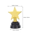 thumbnail image 2 of unbranded 8Ud Trofeos Pequeños Para En Juegos Y Eventos Con Material De Plástico Dorado, 2 of 8