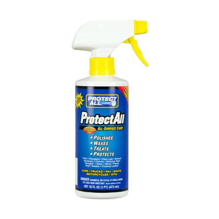 All-Surface Care - Cleaner / Wax / Polisher / Protector - Interior and exterior use - 16 oz - Protect All (Best Car Polish For White Paint)