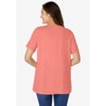 thumbnail image 2 of Woman Within Plus Size Eyelet Henley Tee, 2 of 6