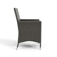 thumbnail image 4 of Muse & Lounge Co. Fields 7-Piece Outdoor Dining Set in Gray PE Wicker / Rattan, 4 of 7