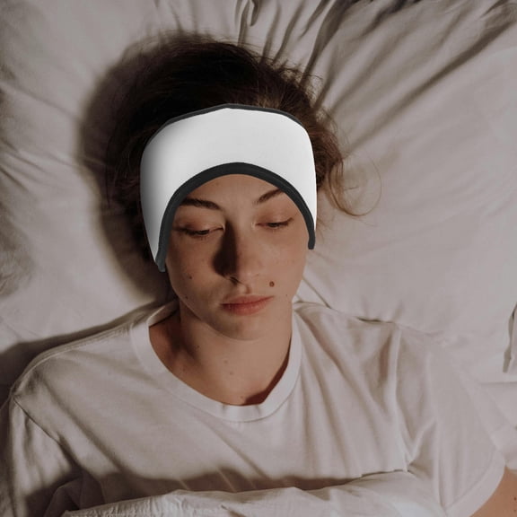 Minkissy Grey Plush Earmuff Headband with Noise Reduction for Comfortable Cold Weather Ear Warmers