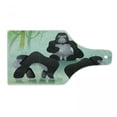 thumbnail image 1 of Gorilla Cutting Board, Design of Chunky Woodland Creatures in the Forest, Decorative Tempered Glass Cutting and Serving Board, in 3 Sizes, by Ambesonne, 1 of 2