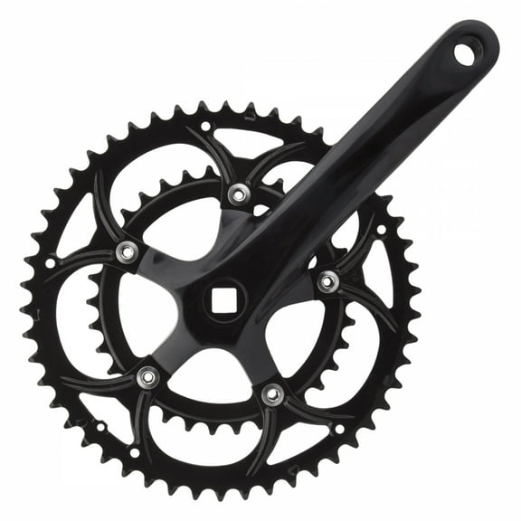 Sunlite Double Alloy Crankset 172.5x50/34 2x8 Speed 110mm JIS SQR Taper