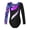 Starry Sky Black, variant on Kids Girls Ballet Dance Leotard Long Sleeve Figure Skating Gymnastics Bodysuit Sportswear Leopard Colorful 14
