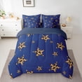 thumbnail image 2 of Castle Fairy Abstract Stars Print Twin Bedding Sets,Cheetah Print Bedding Comforter Set, 2 of 8