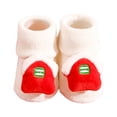 thumbnail image 3 of URMAGIC Toddler Baby Cotton Socks Christmas Cute Cartoon Slipper Socks Xmas Holiday Soft Knit Socks 0-3T, 3 of 4