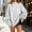 Gray, variant on HOMBOM Womens Fall Winter Oversized Plain Sweatshirt Raglan Mock Neck Pullover Ribbed Hem Long Sleeve Soft Tops