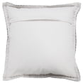 thumbnail image 5 of Laddha Home Designs Handwoven Solid Flanged Border Cotton Throw Pillow Cover - 20" - Black, 5 of 9