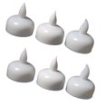 thumbnail image 1 of 4 velas LED flotantes pequeñas decorativas impermeables para bodas, fiestas, spas y baños (luz blanca cálida), 1 of 5