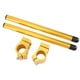 thumbnail image 1 of Juego de manijas separadas de aluminio con horquilla de manillar con clip universal para motocicleta de 43 mm (dorado), 1 of 5