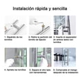 thumbnail image 3 of Jaladera Tipo H para Puerta Principal Manija para Puertas de Vidrio de Madera, Aluminio o Herreria, Acero inoxidable (Plateado, 100 cm), 3 of 8