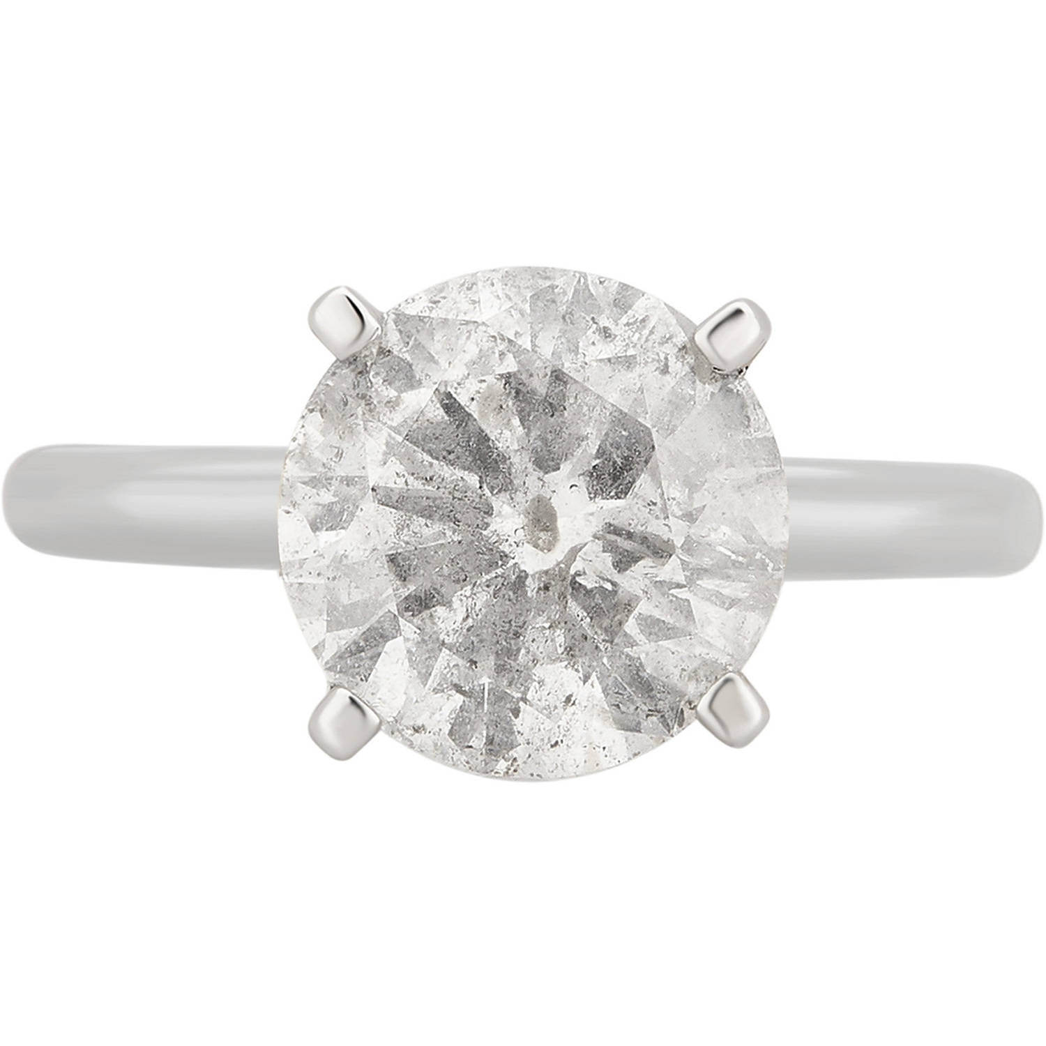 3 1 2 Carat T.W. 18kt White Gold Diamond Solitaire Engagement Ring Comes in a Box by Generic