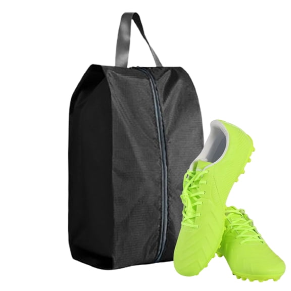 Djiypn Water-Resistant Travel Shoe Bag, Shoe Storage Bag for Packing, Dustproof, Portable Sneaker Bag with Zipper, Travel Essentials for Men Women, 1Pack - Black