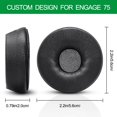thumbnail image 3 of Almohadillas de repuesto G GVOEARS Engage 75 para Jabra Engage 55 65 75, 3 of 8