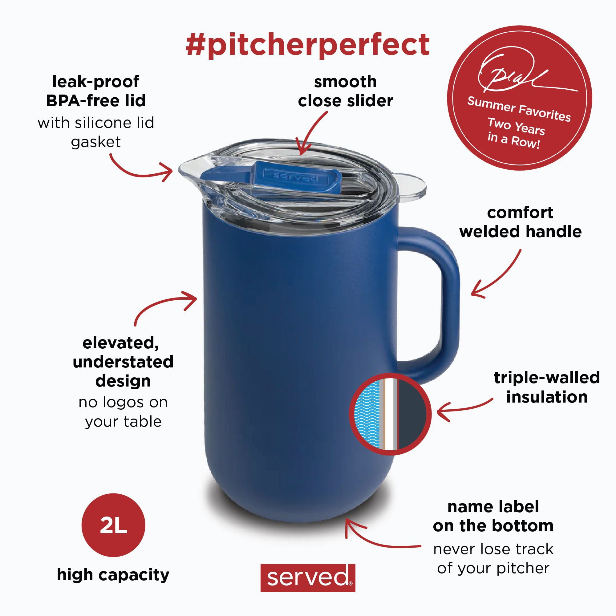Vacuum-Insulated Pitcher (2L)