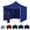 Blue, variant on Red 10x10 Canopy Tent and 3 Sidewalls - Economy Edition - Durable Steel Frame, Water-Resistant Canopy Top and Side Wall - Bonus Wheeled Canopy Bag and Premium Stake Kit (5 Color Options)