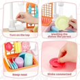 thumbnail image 4 of Kitchen Sink Toy Set,Play Sink with Electric Running Water Dishwasher,Kitchen Pretend Play Toy(Pink), 4 of 5