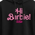 thumbnail image 3 of Barbie The Movie - Hi Barbie - Juniors Cropped Pullover Hoodie, 3 of 5