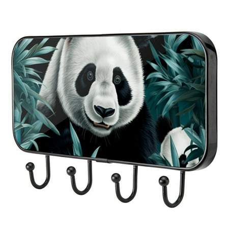 

Cute Panda Animals Self Adhesive Towel Coat Wood Iron Hooks for Home Keys Door Outdoor Home Improvement Utility Hook