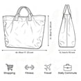 thumbnail image 2 of Large Christmas Carryall Tote Bag, Lightweight Reusable Handbag for Holiday Shopping, Gift Storage and Xmas Activities, 2 of 2