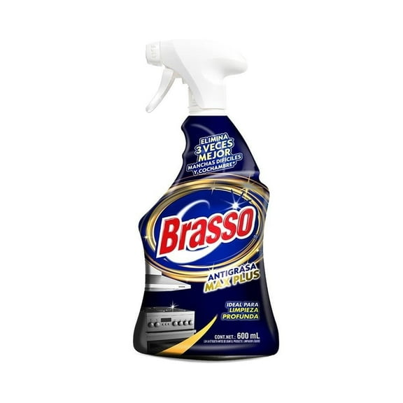 Limpiador desengrasante Brasso Max Plus para cocina atomizador 600 ml