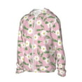 thumbnail image 2 of Balery Daisies Flowers Men's Women's UPF 50+ Sun Protection Lightweight Hoodie Performance Long Sleeve Shirt for Fishing Running-Large, 2 of 9