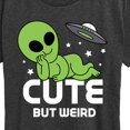 thumbnail image 3 of Instant Message - Alien Cute But Weird - Women's Short Sleeve Graphic T-shirt, 3 of 6