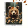 thumbnail image 3 of Qisvanset 12x16 Inch Framed Canvas Wall Art Forest Bear Watercolor Woodland Kids Nursery Printed Wall Art, 3 of 8